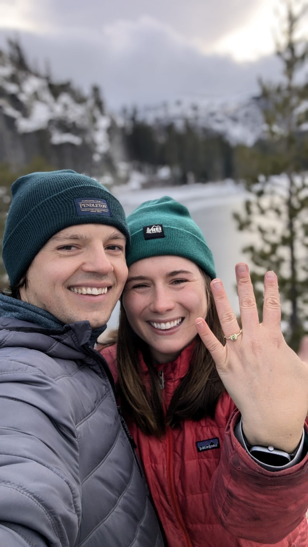 Engagement selfie